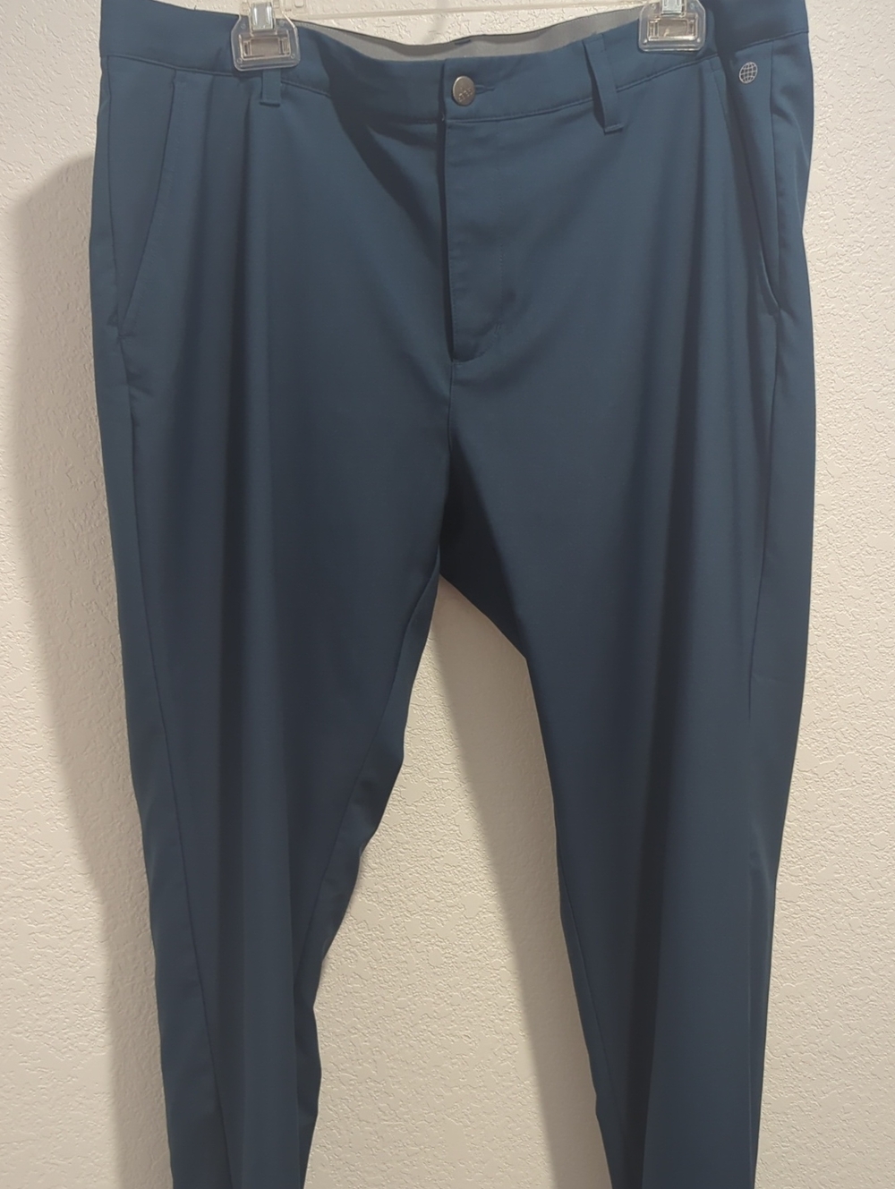 Adidas Golf Performance Chino Trousers - Navy Blue Men's 36x32